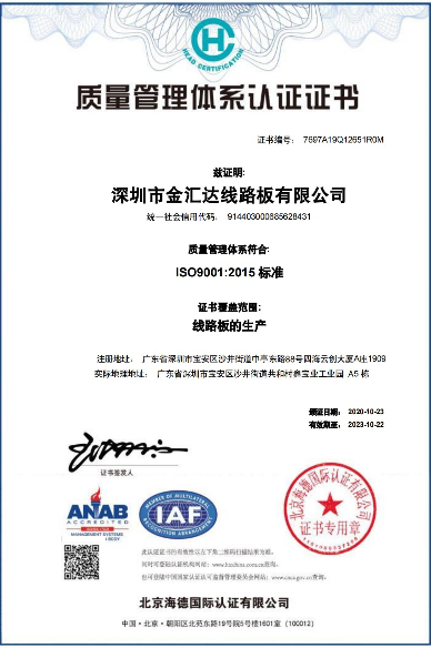 ISO9001質(zhì)量認證